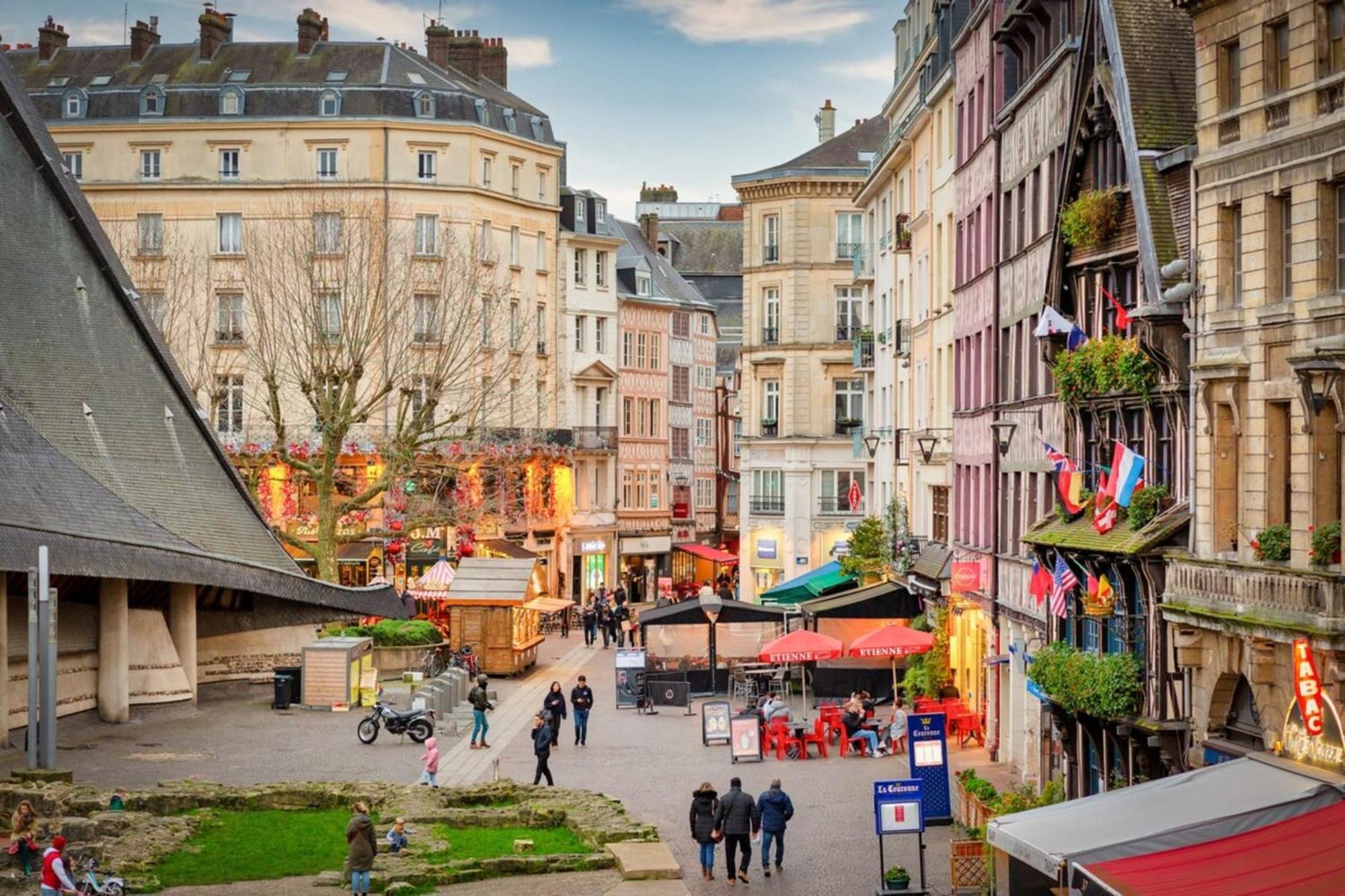 Vieux Marche Sublime Appartement Avec Ascenseur Rouen Bagian luar foto